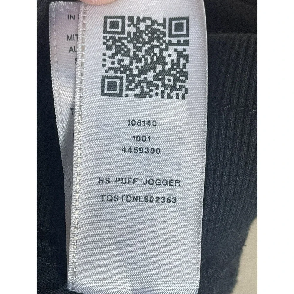 Tru Religion Sweatpants Men Large Black HS Puff Jogger Tapered Gym Workout Adult